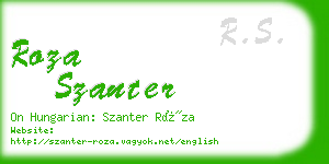 roza szanter business card